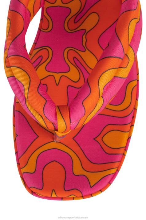 vrouwen Jeffrey Campbell luau fuchsia multiprint V2LZ24 platform sandaal