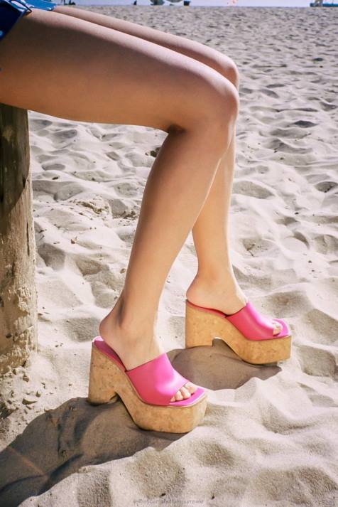 vrouwen Jeffrey Campbell luciana fuchsia V2LZ1138 platform sandaal