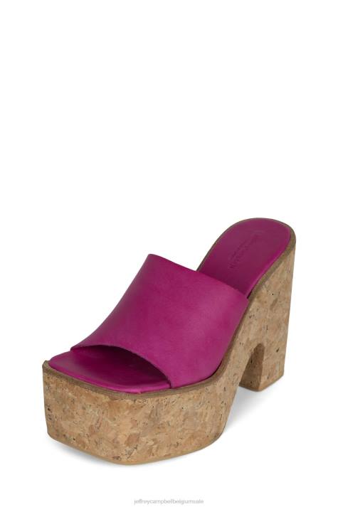 vrouwen Jeffrey Campbell luciana fuchsia V2LZ1138 platform sandaal