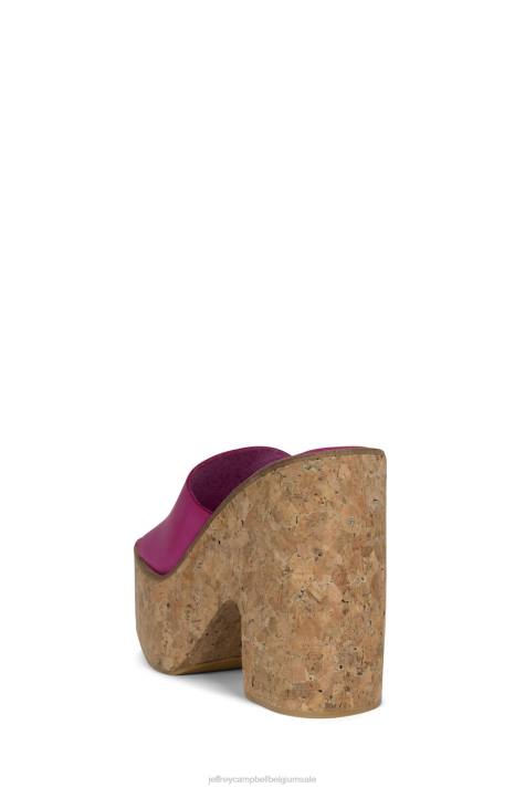 vrouwen Jeffrey Campbell luciana fuchsia V2LZ1138 platform sandaal