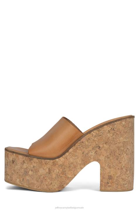 vrouwen Jeffrey Campbell luciana natuurlijk V2LZ1139 platform sandaal