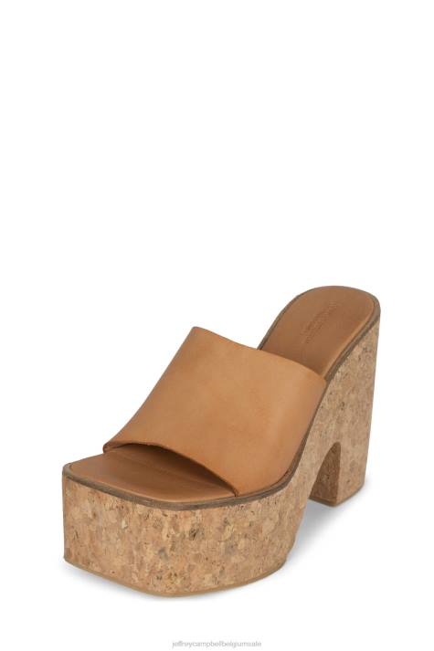 vrouwen Jeffrey Campbell luciana natuurlijk V2LZ1139 platform sandaal