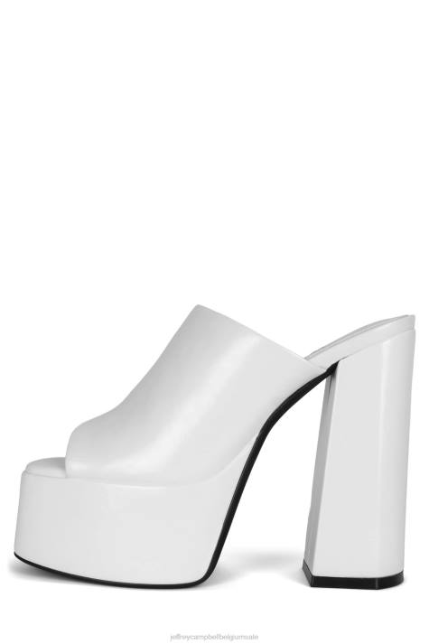 vrouwen Jeffrey Campbell luna-luv ivoor V2LZ1221 platform sandaal