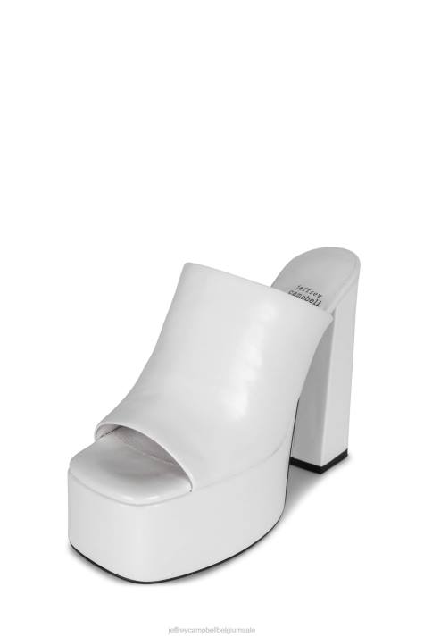 vrouwen Jeffrey Campbell luna-luv ivoor V2LZ1221 platform sandaal