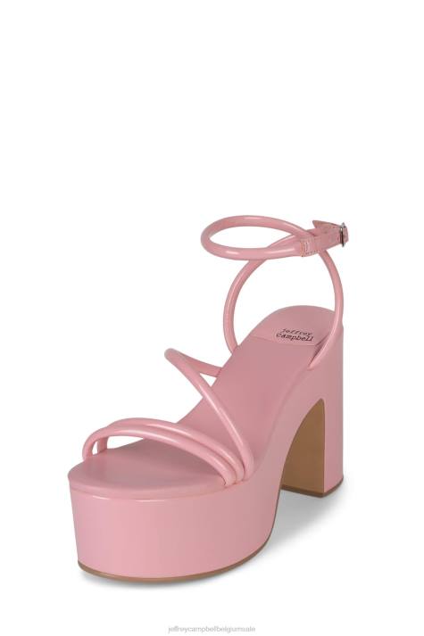 vrouwen Jeffrey Campbell mamba roze patent V2LZ951 platform sandaal