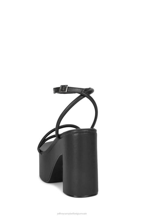 vrouwen Jeffrey Campbell mamba zwart V2LZ950 platform sandaal