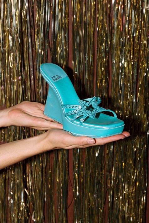 vrouwen Jeffrey Campbell megaster blauw satijn blauw V2LZ987 platform sandaal