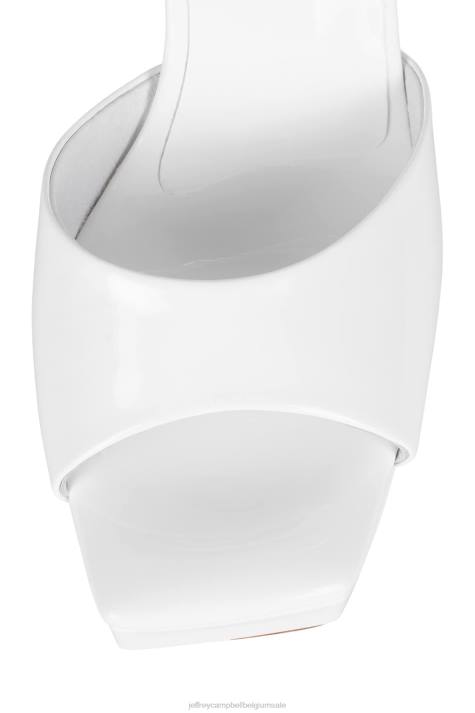 vrouwen Jeffrey Campbell minima wit patent V2LZ1065 platform sandaal