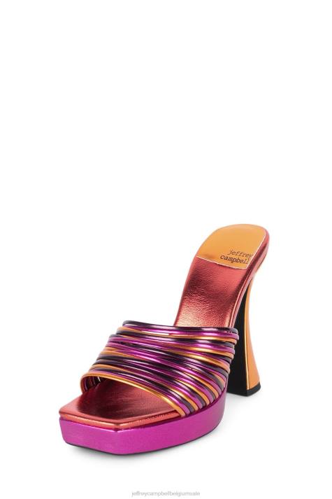 vrouwen Jeffrey Campbell morine-mv helder metallic multi V2LZ1207 platform sandaal