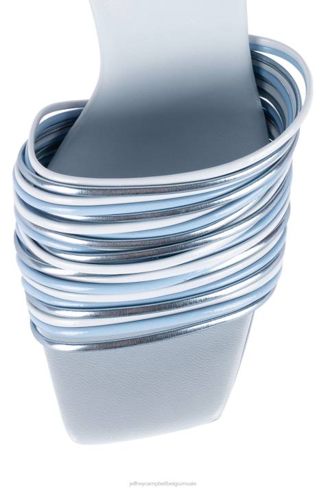 vrouwen Jeffrey Campbell morine-mv lichtblauw metallic multi V2LZ1208 platform sandaal