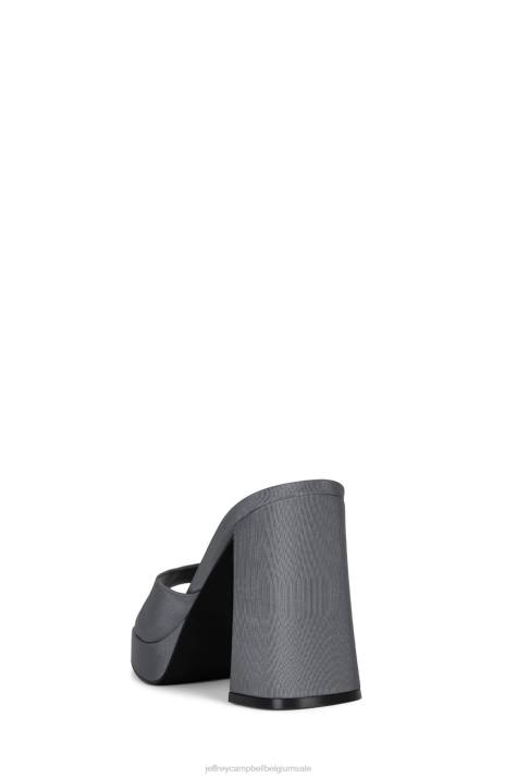 vrouwen Jeffrey Campbell negentig donkergrijze faille V2LZ1015 platform sandaal