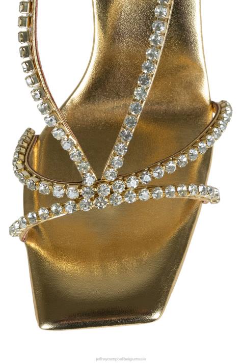 vrouwen Jeffrey Campbell nuite goud Zilver V2LZ1155 platform sandaal