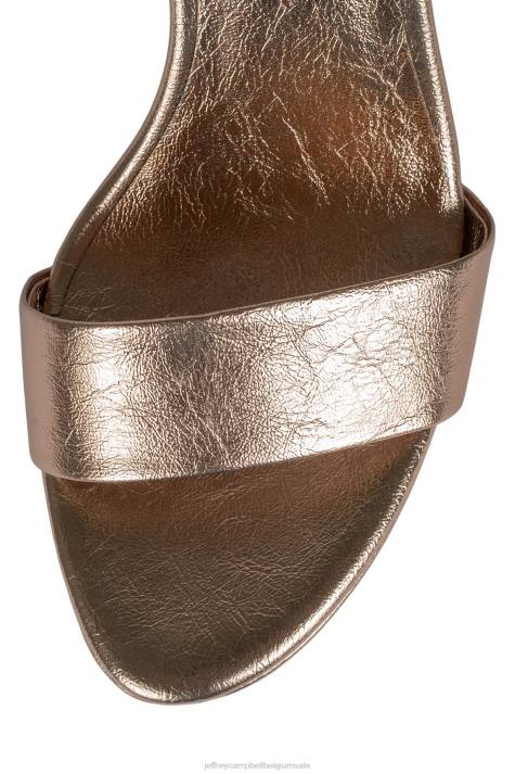 vrouwen Jeffrey Campbell oraura rosé goud metallic V2LZ1196 platform sandaal
