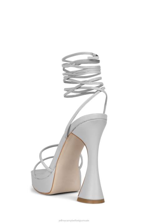 vrouwen Jeffrey Campbell primadonna grijs V2LZ1178 platform sandaal