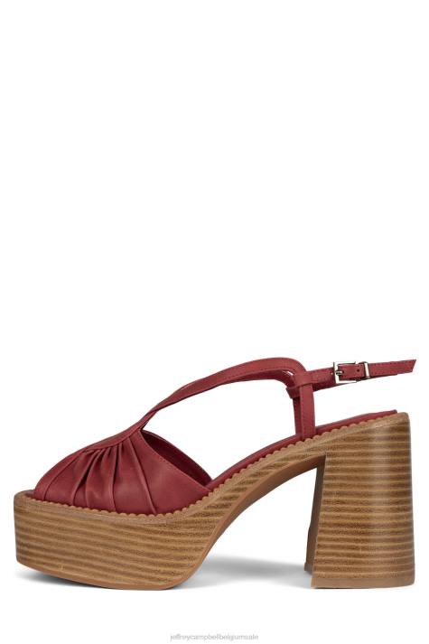 vrouwen Jeffrey Campbell rock'n'roll rood V2LZ1057 platform sandaal