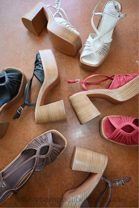 vrouwen Jeffrey Campbell rock'n'roll rood V2LZ1057 platform sandaal