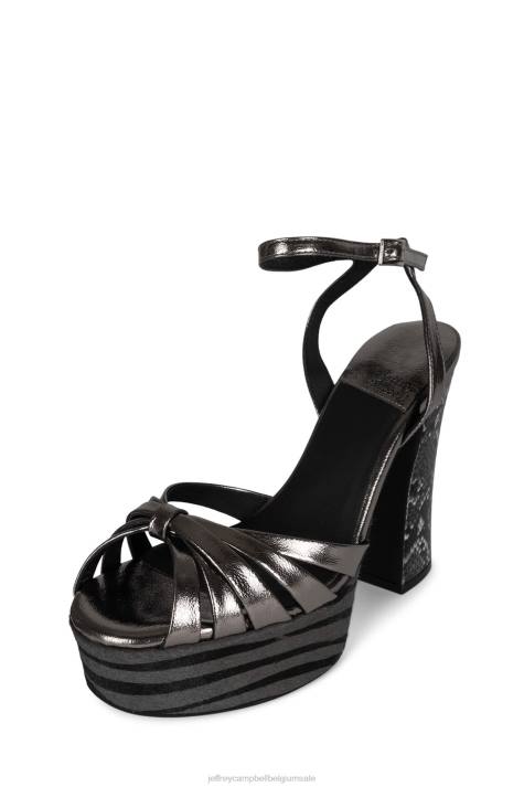 vrouwen Jeffrey Campbell rocken-uit tinnen slang multi V2LZ1049 platform sandaal