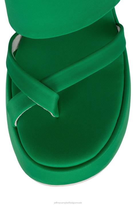 vrouwen Jeffrey Campbell sfeer-2 groen neopreen V2LZ1147 platform sandaal