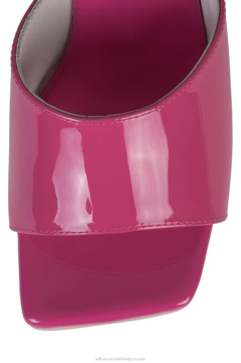 vrouwen Jeffrey Campbell simona fuchsia patent V2LZ957 platform sandaal