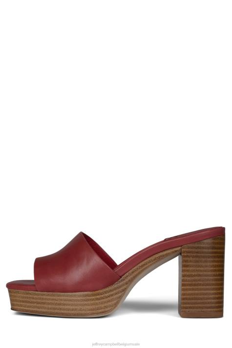 vrouwen Jeffrey Campbell tresor rode natuurlijke stapel V2LZ1125 platform sandaal