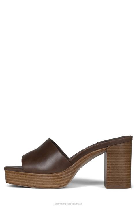 vrouwen Jeffrey Campbell tresor taupe natuurlijke stapel V2LZ1126 platform sandaal