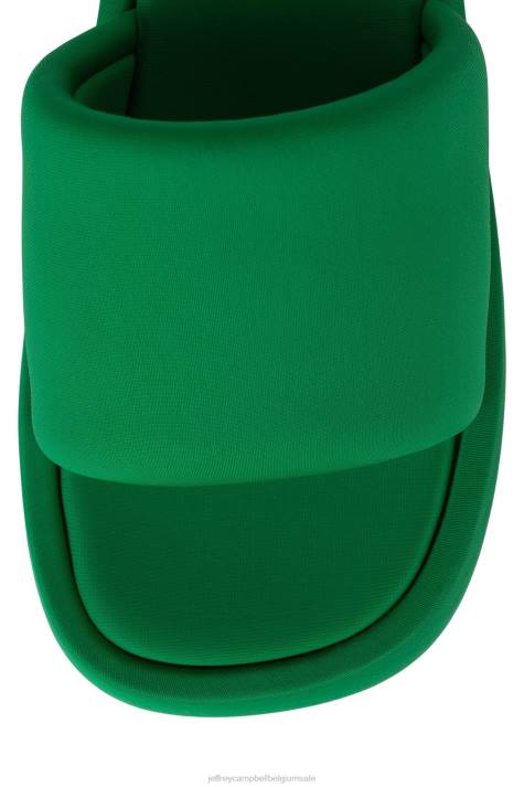 vrouwen Jeffrey Campbell txt-mij groen neopreen V2LZ4 platform sandaal