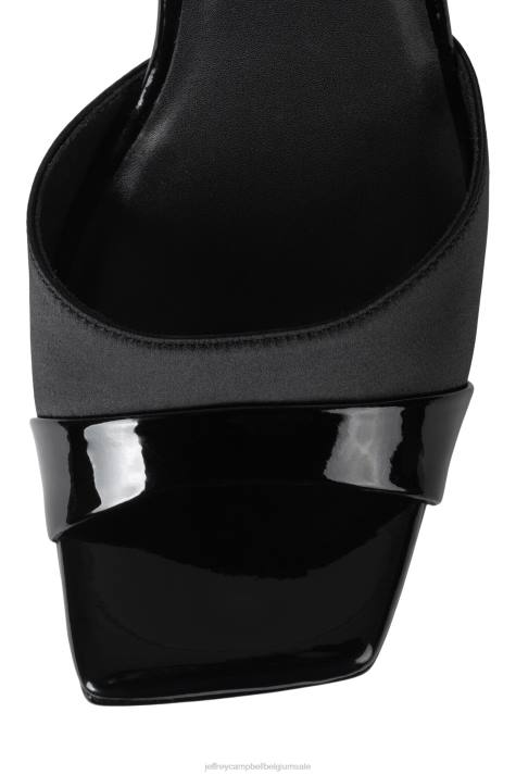 vrouwen Jeffrey Campbell verheffend zwart lak zwart V2LZ941 platform sandaal