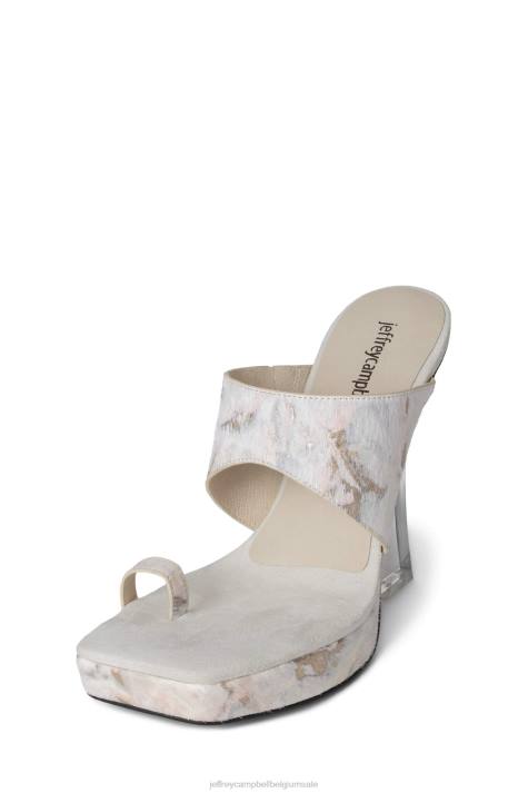 vrouwen Jeffrey Campbell verwend-f beige multi V2LZ954 platform sandaal