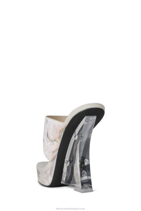 vrouwen Jeffrey Campbell verwend-f beige multi V2LZ954 platform sandaal