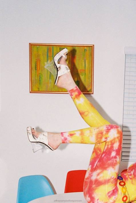 vrouwen Jeffrey Campbell verwend-f groene combi V2LZ953 platform sandaal