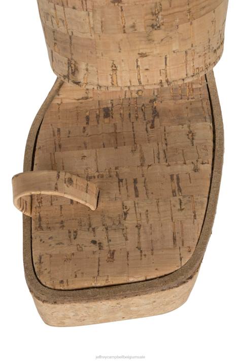 vrouwen Jeffrey Campbell yesmina-st kurk V2LZ1144 platform sandaal