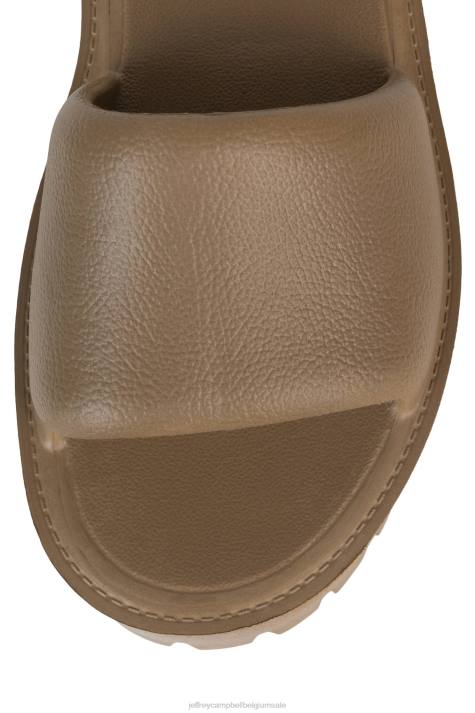 vrouwen Jeffrey Campbell zomer beige V2LZ19 platform sandaal