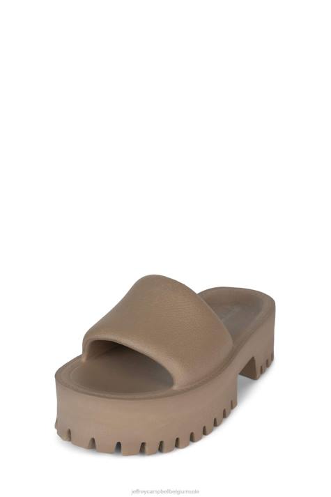 vrouwen Jeffrey Campbell zomer taupe V2LZ20 platform sandaal