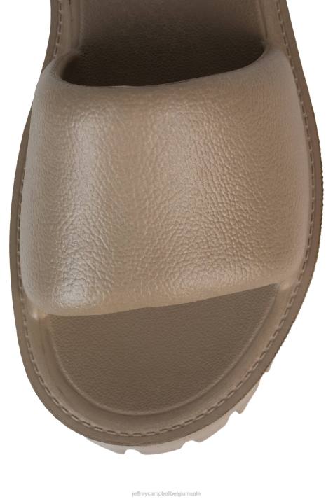vrouwen Jeffrey Campbell zomer taupe V2LZ20 platform sandaal