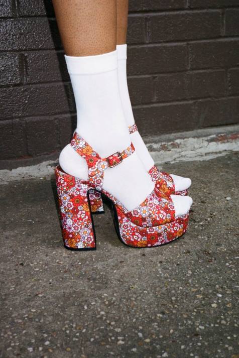 vrouwen Jeffrey Campbell zomers-3 multi bloemen V2LZ1007 platform sandaal