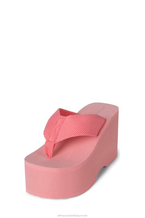 vrouwen Jeffrey Campbell zwaaien roze V2LZ148 platform sandaal