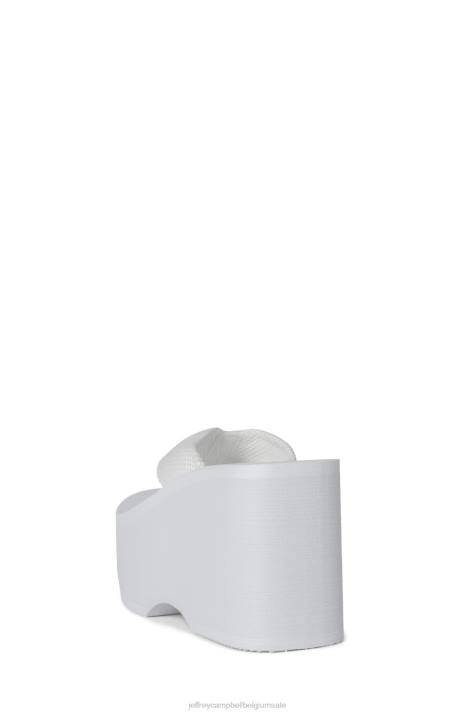 vrouwen Jeffrey Campbell zwaaien wit V2LZ150 platform sandaal