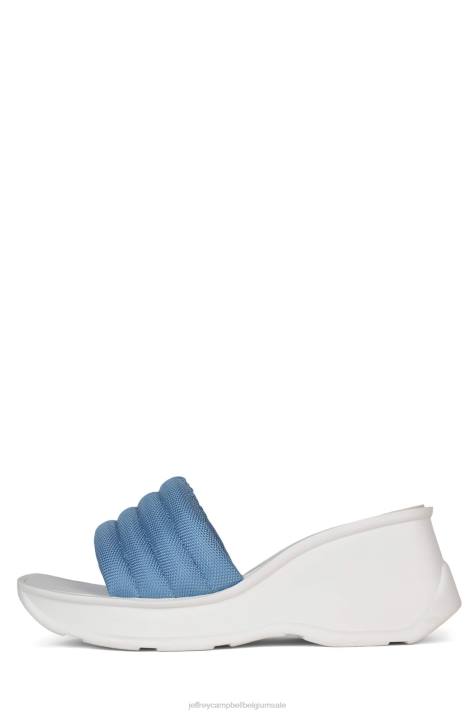 vrouwen Jeffrey Campbell zwerver blauw Wit V2LZ928 platform sandaal
