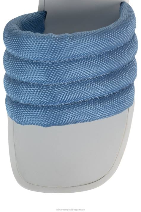 vrouwen Jeffrey Campbell zwerver blauw Wit V2LZ928 platform sandaal