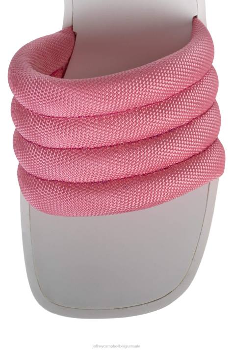vrouwen Jeffrey Campbell zwerver roze wit V2LZ926 platform sandaal